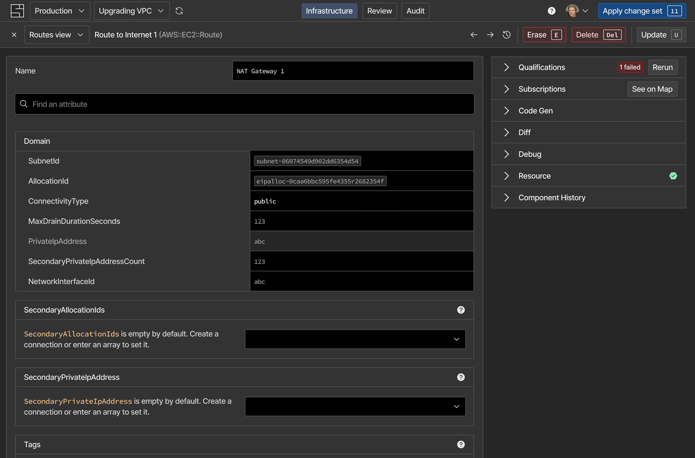 Component details